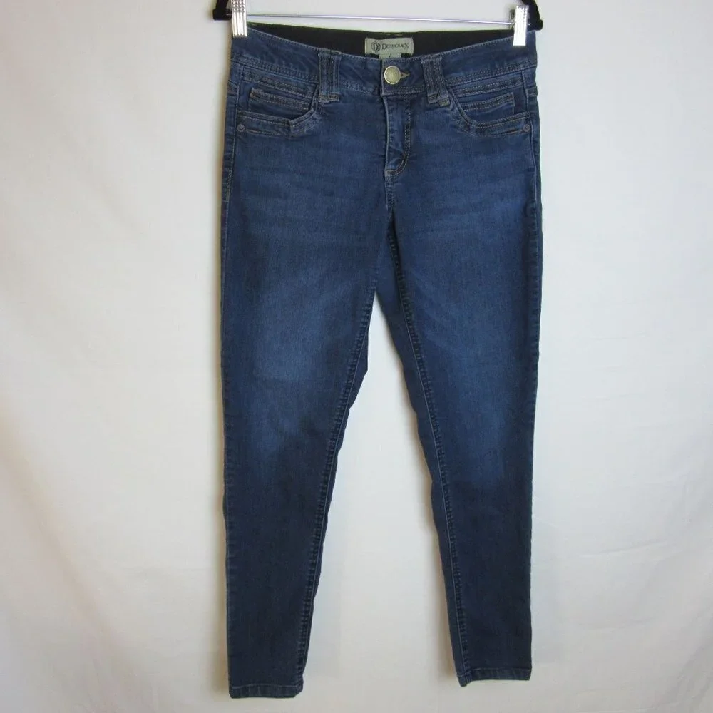 Democracy Jeans Ab Technology Ankle Skinny Blue Jeans Casual Women's 6 - Picture 1 of 6